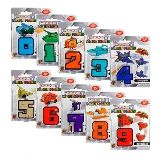 Pocket Morphers Numeros Transformables Shine Lloretoys