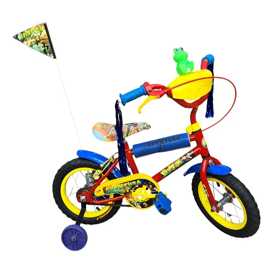 Bicicleta R12 Full Con Camara Cubierta Y Rayos Rodado 12