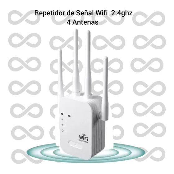 Repetidor Extensor De Señal Wifi 2.4ghz 4 Antenas