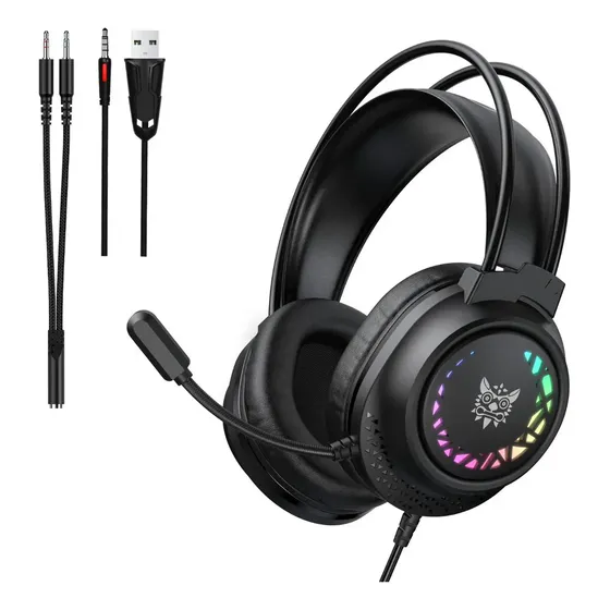 Audífonos Onikuma X92 Rgb Gamer Auriculares Headset