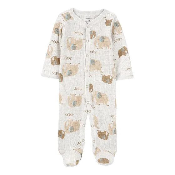 Carters Osito Pijama Algodón Broches Elefantes