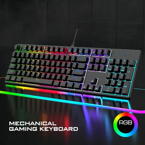 Teclado mecânico RGB para jogos Teclado Gamer Mecânico Rgb Kp-2046 Knup | MercadoLivre