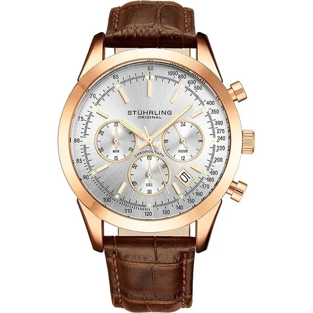 Stuhrling Reloj Para Hombre Con Correa De Cuero - Rialto