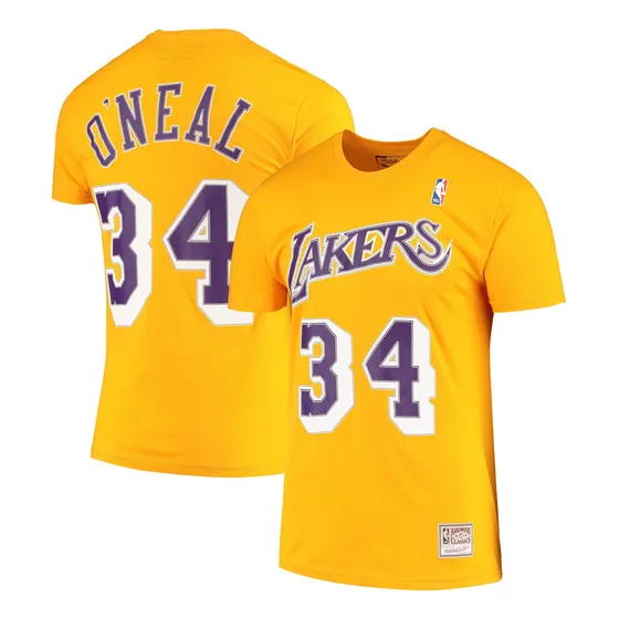 Polera Mitchell And Ness Nba Los Lakers Oneal Talla S
