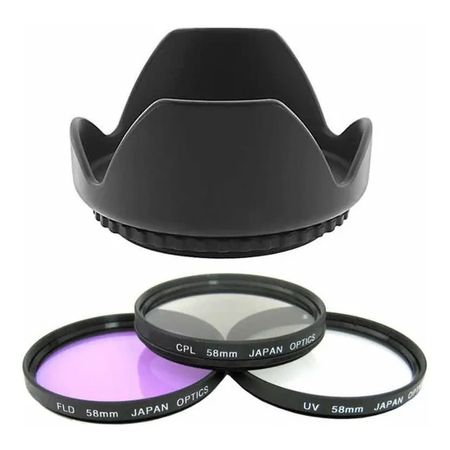 Kit Filtros Uv Cpl Fld + Parasol Pétalo Ø 52 55 58mm