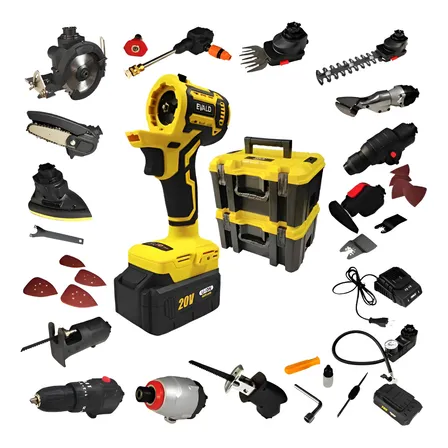 Kit Furadeira Bateria 20v Multifunção 14 Em 1 Evfm14 Evald