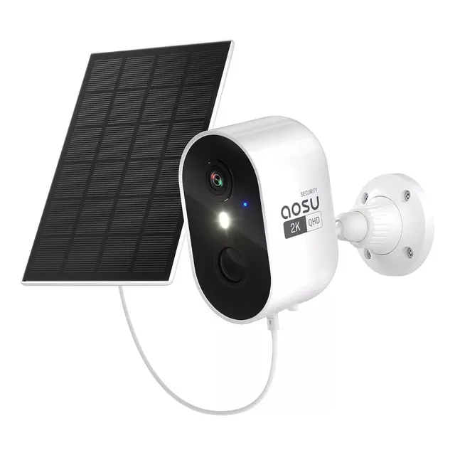 Cámaras De Seguridad Solares Inalámbricas 2k Wifi 2k Para Ex