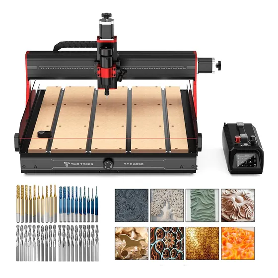 Twotrees Ttc6050 Máquina De Roteamento Cnc+conjunto Fresas