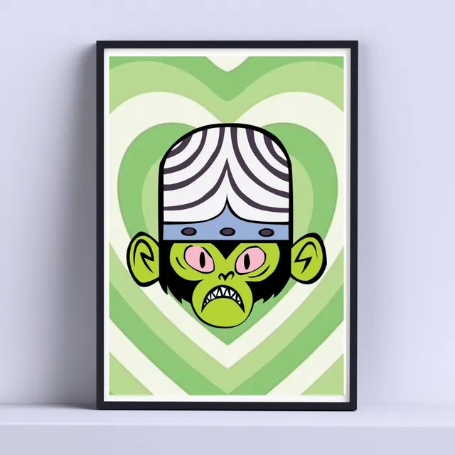 Cuadro Mojo Jojo Decorativo 30x40cm Listo P Colgar
