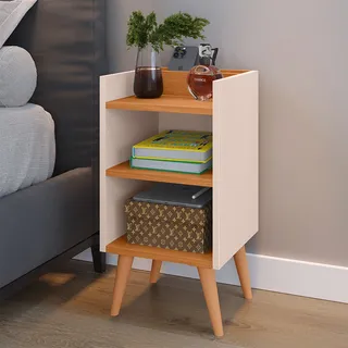 Criado Mudor P/ Cama Box Compacto C/ Prateleira Max Criado Mudor P/ Cama Box Compacto C/ Prateleira Max