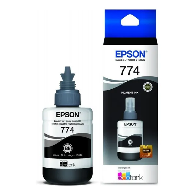 Tinta Epson T774 T774120 Negro Ecotank L606 655 L656 L1455 W