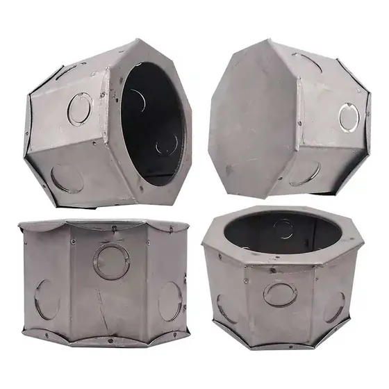 Bote Integral 10cm Alfa Y Omega Bg010 Reforzado 12pzas Color Acero