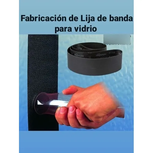 Lija De Banda Para Vidrio 4x132 Fabricamos A Medida 