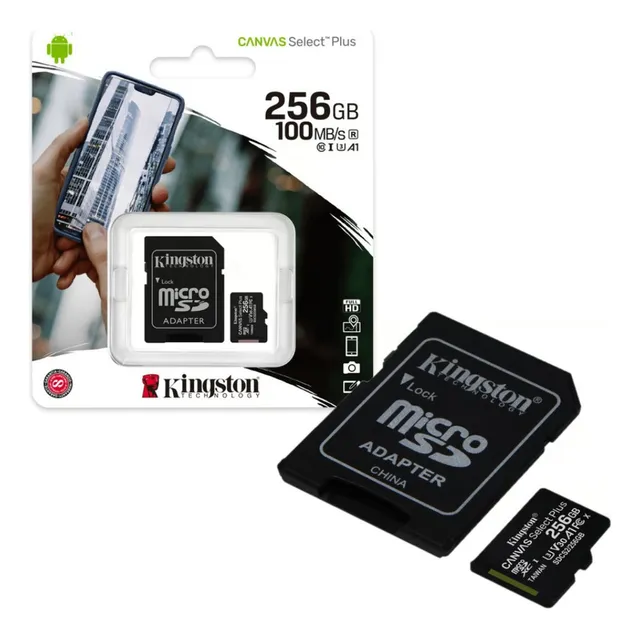 Memoria Microsd - 256gb Clase 10 100mbs - Kingston Original