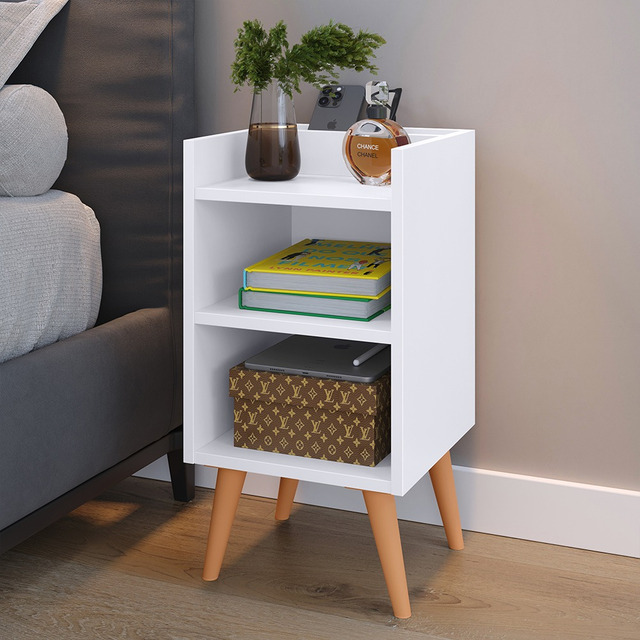 Criado Mudor P/ Cama Box Compacto C/ Prateleira Max Criado Mudor P/ Cama Box Compacto C/ Prateleira Max