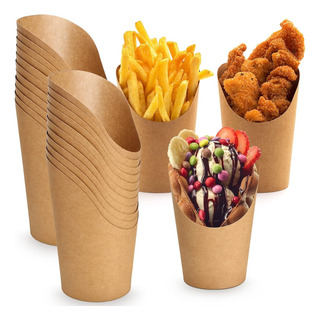 Vasos De Carton Para Helado Para Papas Fritas 50pzs 14oz Vasos De Carton Para Helado Para Papas Fritas 50pzs 14oz