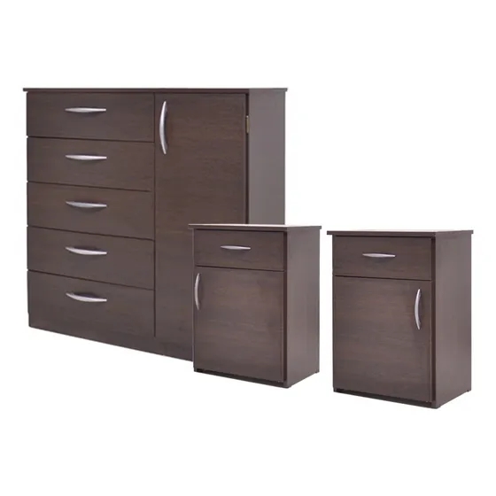 Combo Dormitorio Armado Habitación Chifonier + Mesas De Luz