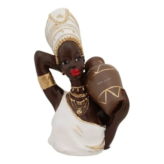 Africana Namoradeira Com Vaso - Decoração Janela