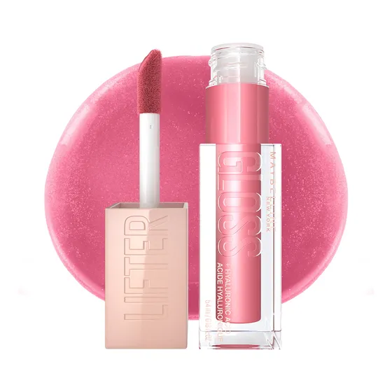 Maybelline Gloss Hidratante Para Labios Lifter Gloss Tono Petal, 5.4ml - Brillo De Labios De Larga Duración, Formulado Con Ácido Hialurónico, Sin Sensación Pegajosa