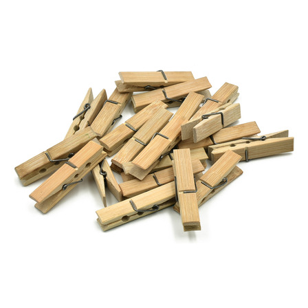 Pinza Para Ropa Bambú 120 Piezas Ecológicas Pinza Para Ropa Bambú 120 Piezas Ecológicas