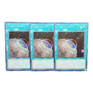 Terraforming Set 3 Cartas Yugioh! Inglés Secret Rare Terraforming Set 3 Cartas Yugioh! Inglés Secret Rare