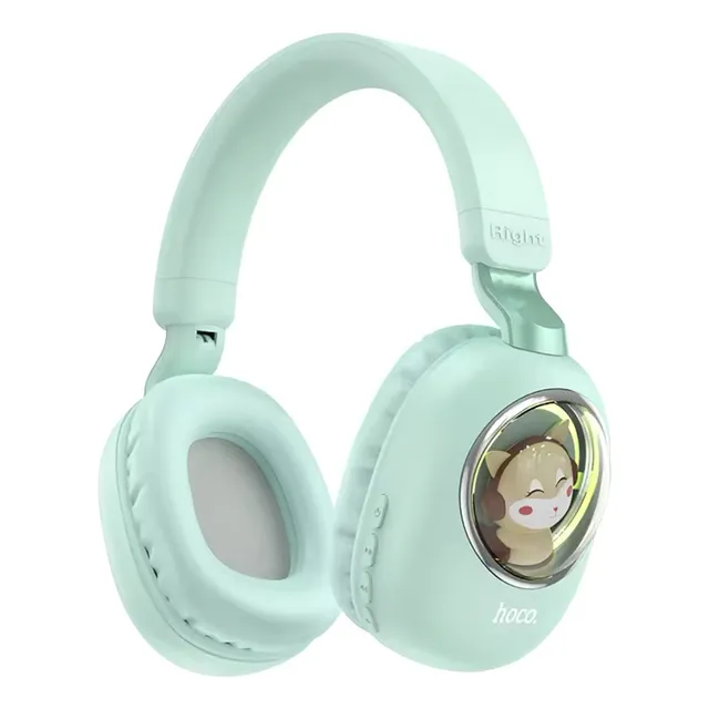 Audífonos Over-ear Bluetooth Diadema Con Figura Gatito Kawai