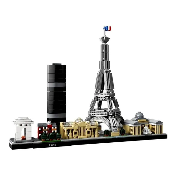 Blocos de montar LegoArchitecture Paris 649 peças em caixa