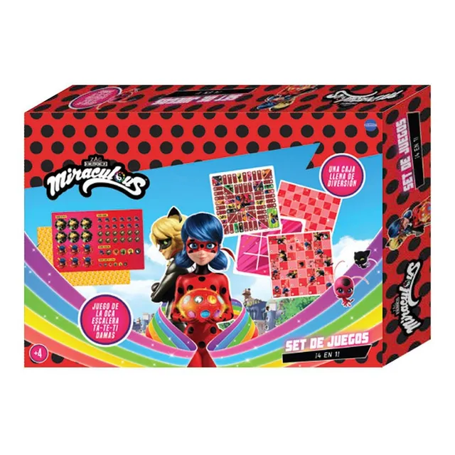Miraculous Set 4 En 1 Damas Tateti Oca Esc Int 1706 Ladybug