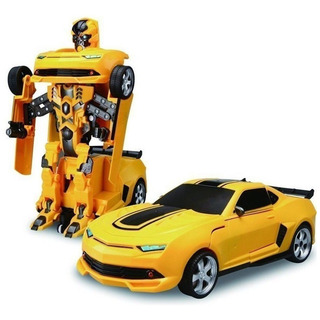 Carro Robot Transformer Camaro Con Luz Juguete Niños Regalo Carro Robot Transformer Camaro Con Luz Juguete Niños Regalo