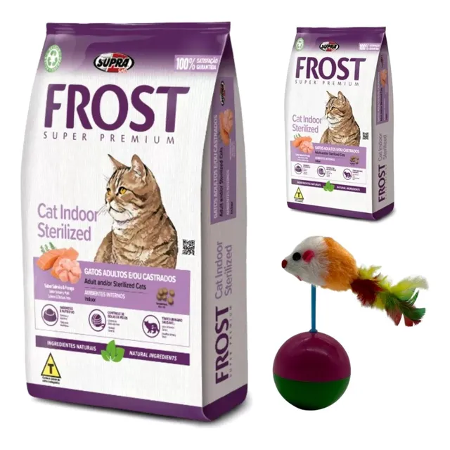 Alimento Frost Gato Adulto Cat Indoor 7.5 + 1 Kg + Juguete