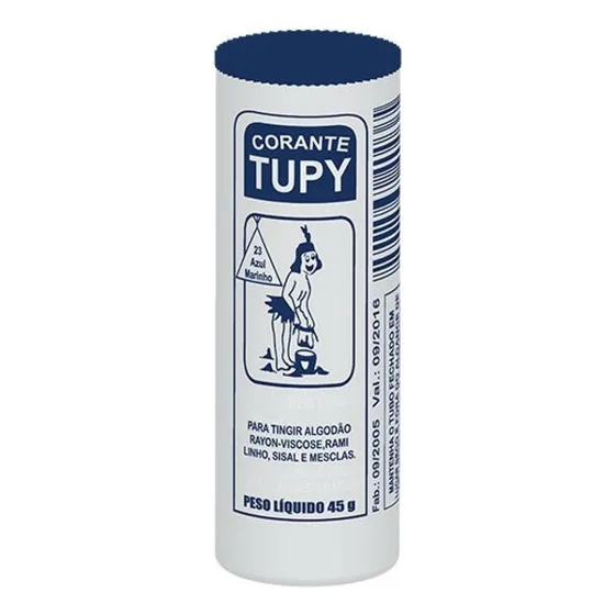 Corante Para Tingir Roupas E Tecidos Tupy Várias Cores Cor Azul Marinho