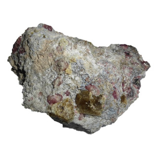 Mineral De Colección Rosolita Con Cristal De Vesubianita Mineral De Colección Rosolita Con Cristal De Vesubianita
