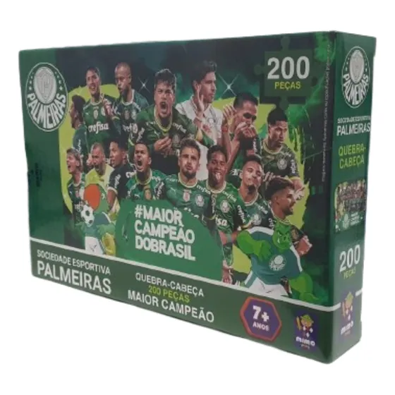 Quebra Cabeça Time Palmeiras Maior Campeão Do Brasil 200 Pçs