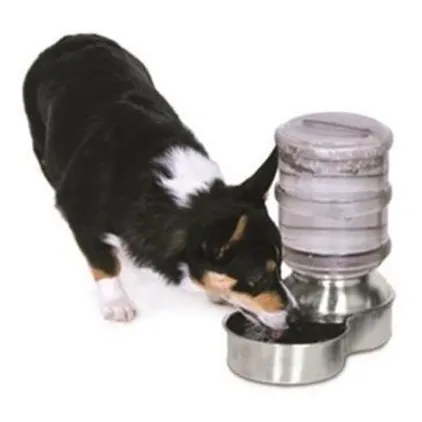Bebedero  Gatos O Perros 4 Litros Con Base De Acero Inoxidab