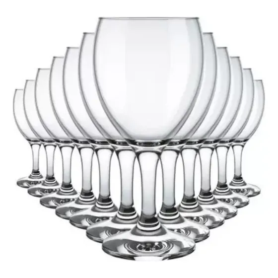 Copa de vino tinto Windsor, vasos de vidrio Nadir de 300 ml, 12 unidades