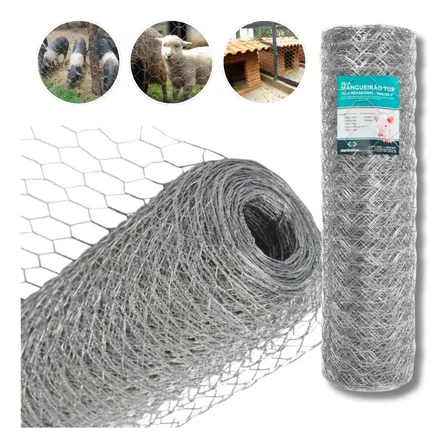 Tela Mangueirão 180x50 M Fio 18 Galvanizada Porcos Viveiro