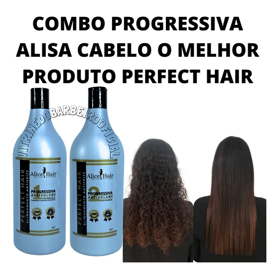 Progressiva Com Ácido Glioxílico Kit Antifrizz Perfect Hair!