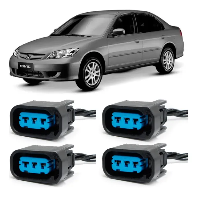 Conector Chicote Plug Bobina Honda Civic 1.7 16v Crv 2.0 16v