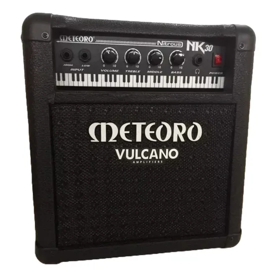 Amplificador Meteoro Nitrous Nk 30 Preto Para Teclado 30w