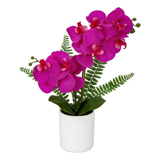 Orquídeas Artificiales De 38 Cm, Orquídea Phalaenopsis Orquídeas Artificiales De 38 Cm, Orquídea Phalaenopsis