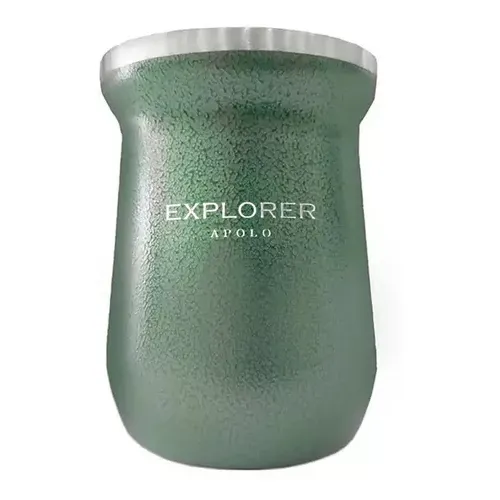 Mate Termico Explorer Clásico Acero Inoxidable 273 Ml Color Verde oscuro T5 Blue