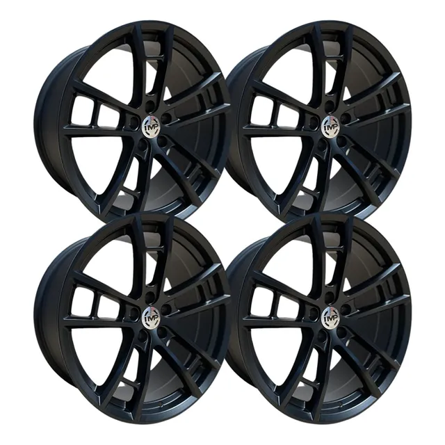 Rines Progresivos 20 5x115 Mustang,charger, Challenger Color Negro