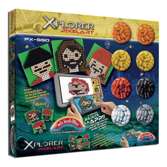 Mis Ladrillos Innova Pixelart 550 Piezas Piratas Pixel Art
