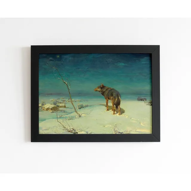 Quadro Alfred Kowalski Lobo Solitário