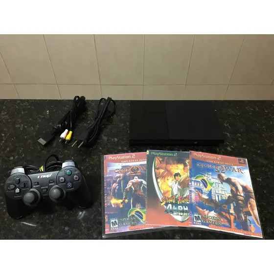 Ps2 Super Slim - Leitor 100% Funcionando Ps1/ps2 Desb-matrix Preto
