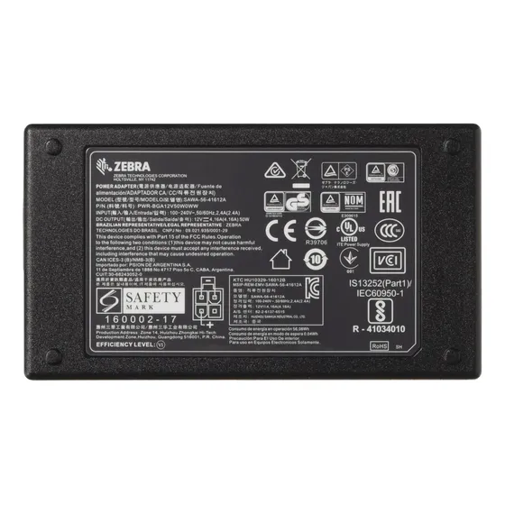 Fuente De Poder Zebra 50w 12v 4.6a Tc15 Tc21 -tc28 Nuevo