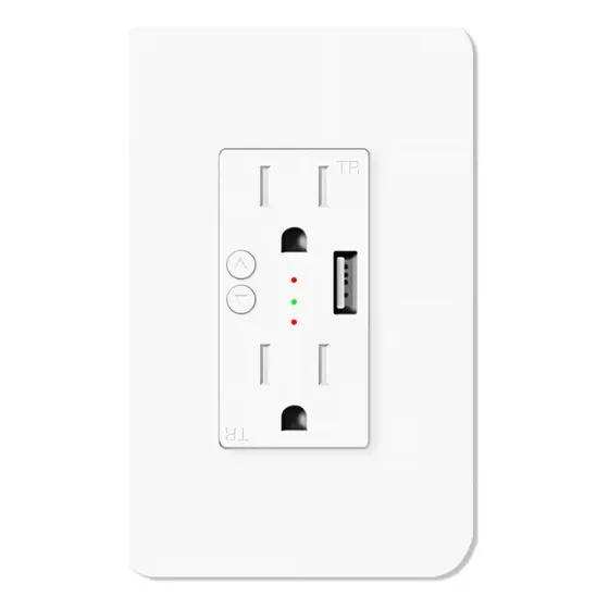 Contacto Pared Inteligente Wi-fi Tecnolite Static Puerto Usb Color Blanco