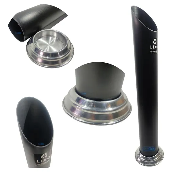 Dispense Lixeira Copo Água 180ml A 300ml Descartável Preto