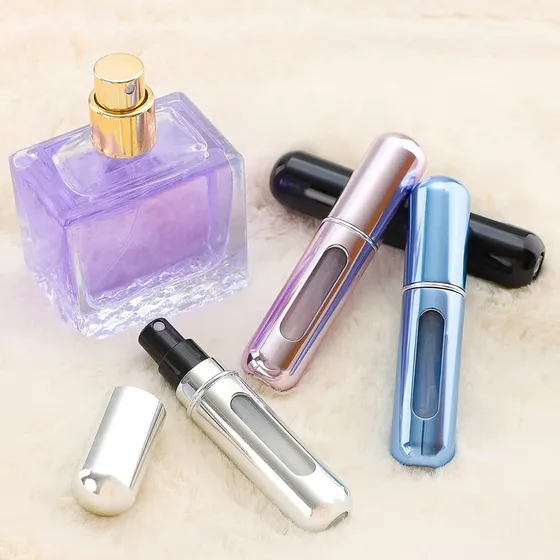 10 mini Porta Perfume Mini Spray Frasco 5ml Portátil Viagem Recarregável Mini Refil Borrifador Atacado