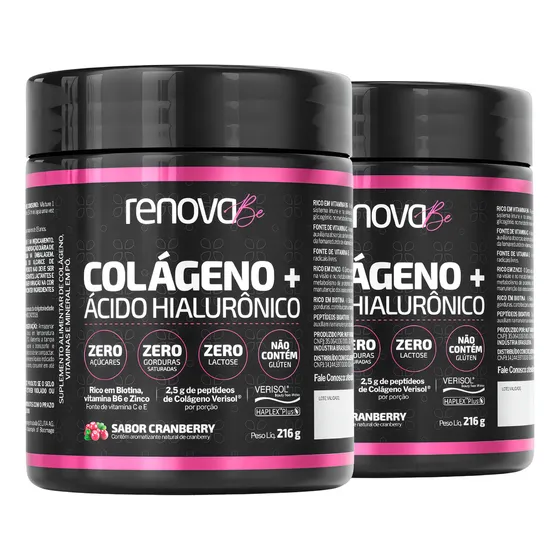 2 Potes Renova Be (cranberry) Sabor Cranberry